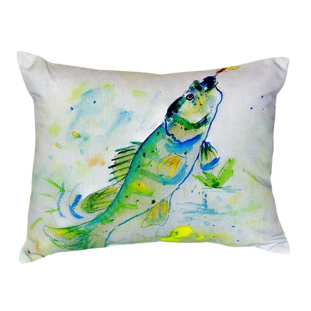 Yellow Perch Small No-Cord Pillow 11x14. Picture 1