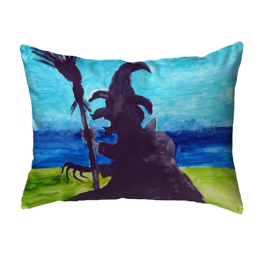 Wicked Witch Noncorded Indoor/Outdoor Pillow 11x14. Picture 1