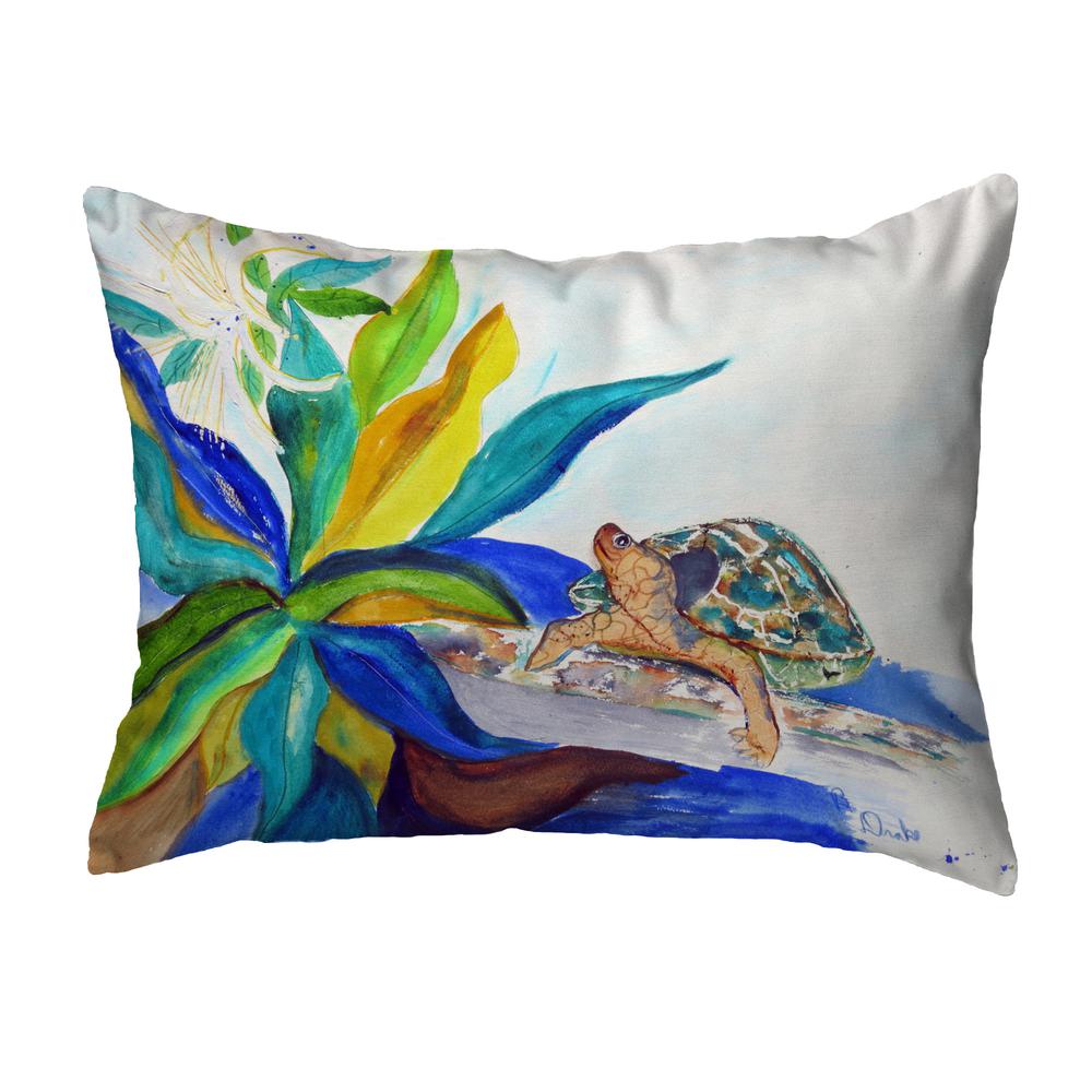 Turtle & Lily Noncorded Indoor/Outdoor Pillow 11x14. Picture 1