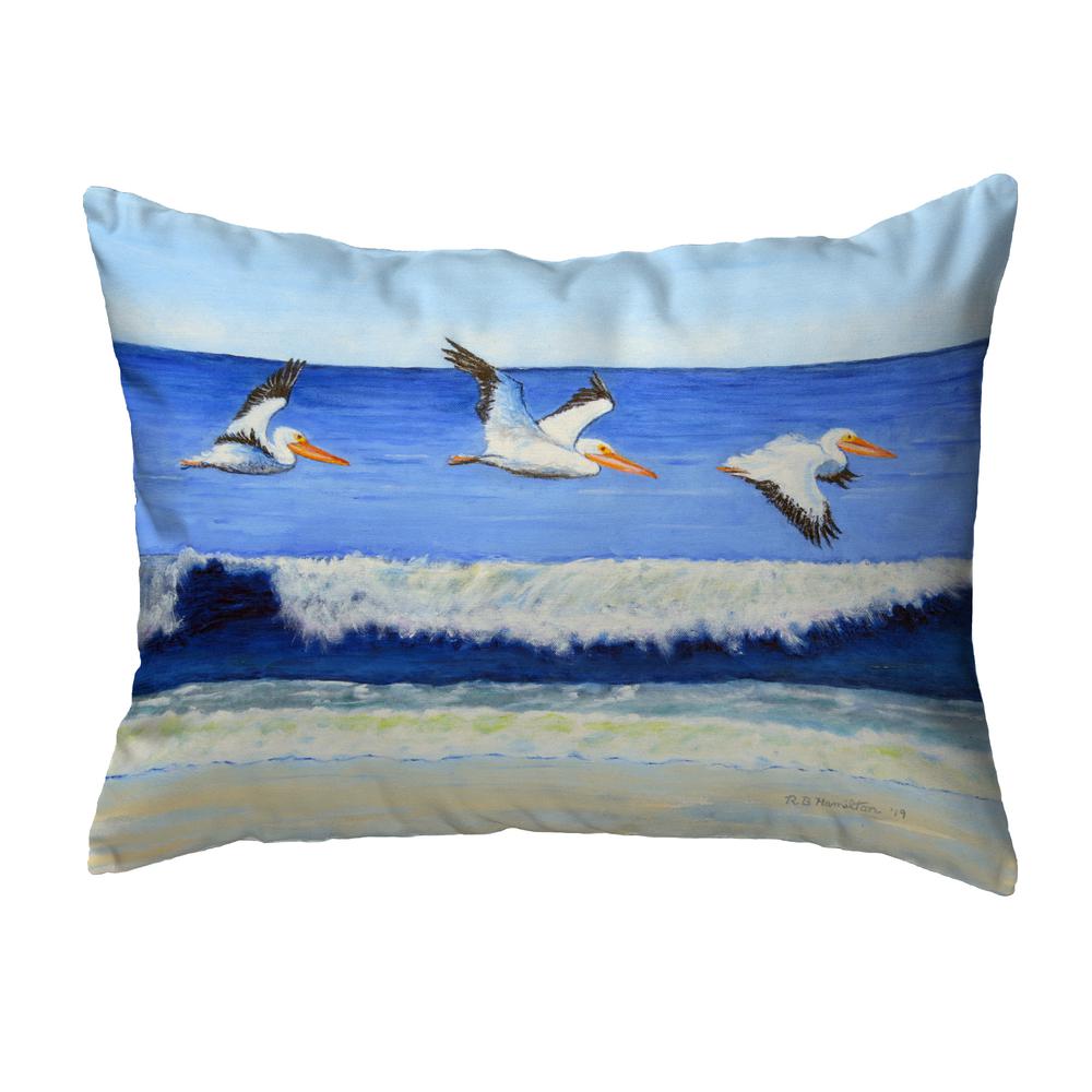 Skimming the Surf Noncorded Indoor/Outdoor Pillow 11x14. Picture 1