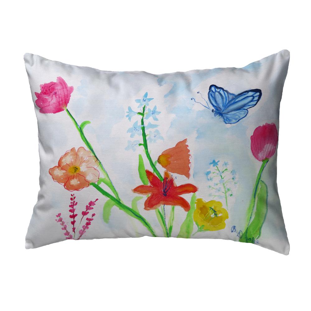 Pastel Garden Noncorded Indoor/Outdoor Pillow 11x14. Picture 1
