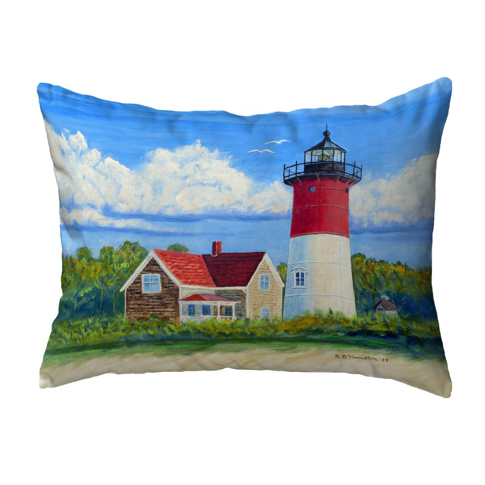 Nauset Lighthouse, MA Noncorded Indoor/Outdoor Pillow 11x14. Picture 1