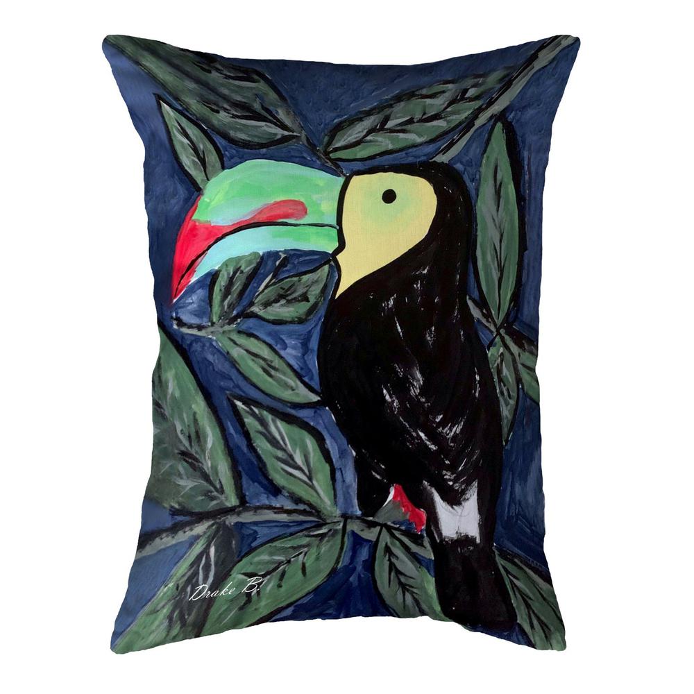 Toucan 11x14 Small No Cord Pillow. Picture 1