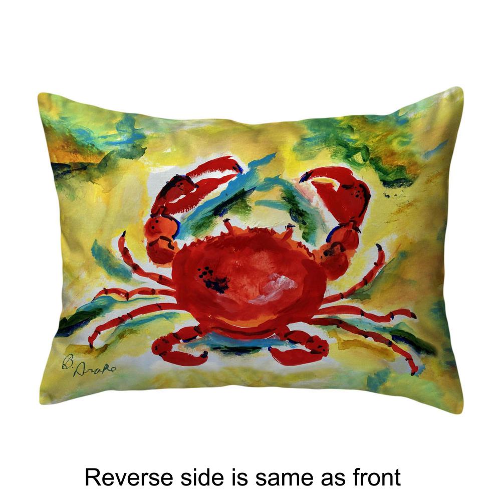 Rock Crab Small Noncorded Pillow 11x14. Picture 2
