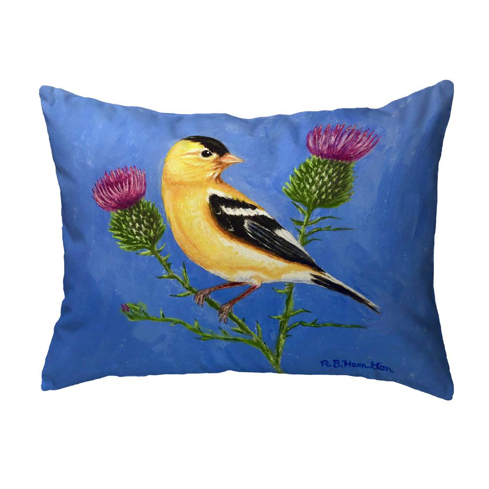 Goldfinch & Thistle Small Noncorded Pillow. Picture 1