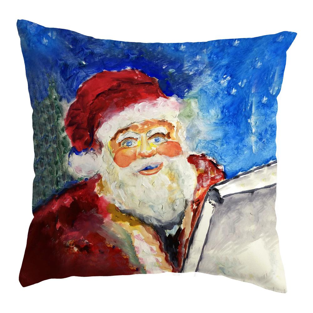 Santa's List Small Noncorded Pillow 12x12. Picture 1