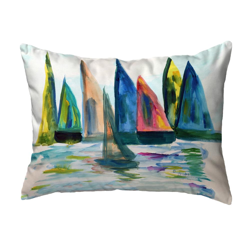Sail With The Crowd Small Noncorded Pillow 11x14. Picture 1
