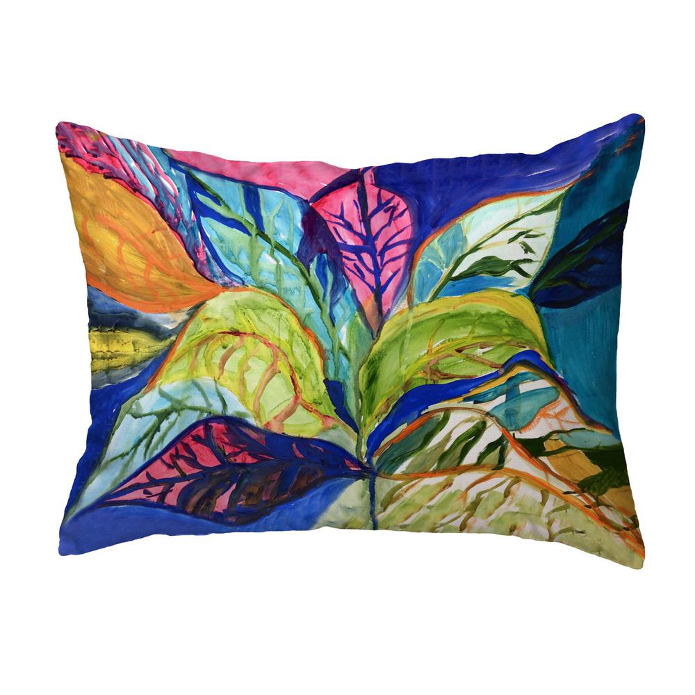 Summer Leaves Small Noncorded Pillow 11x14. Picture 1