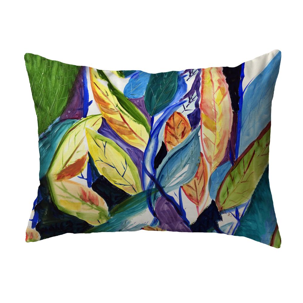 Gold Leaves Small Noncorded Pillow 11x14. Picture 1