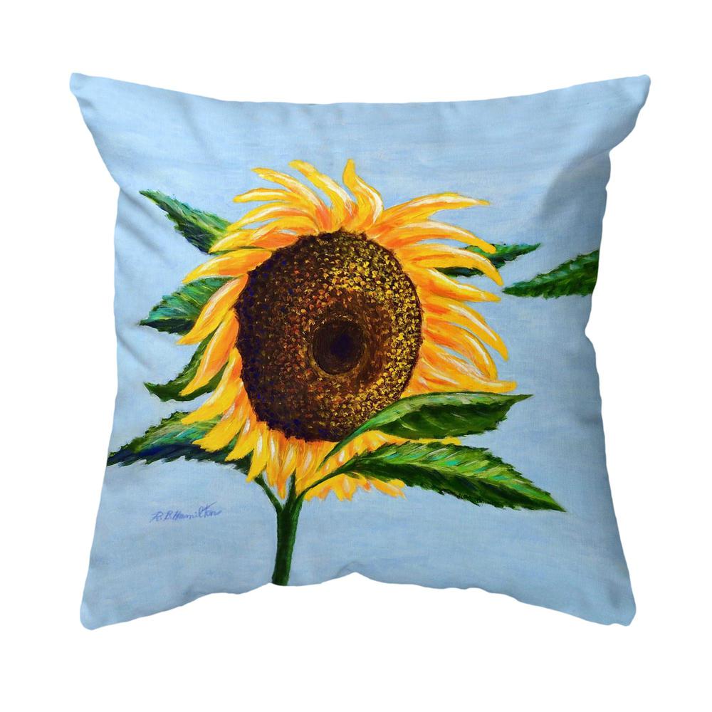 Sleepy Sunflower Small Noncorded Pillow 11x14. Picture 1