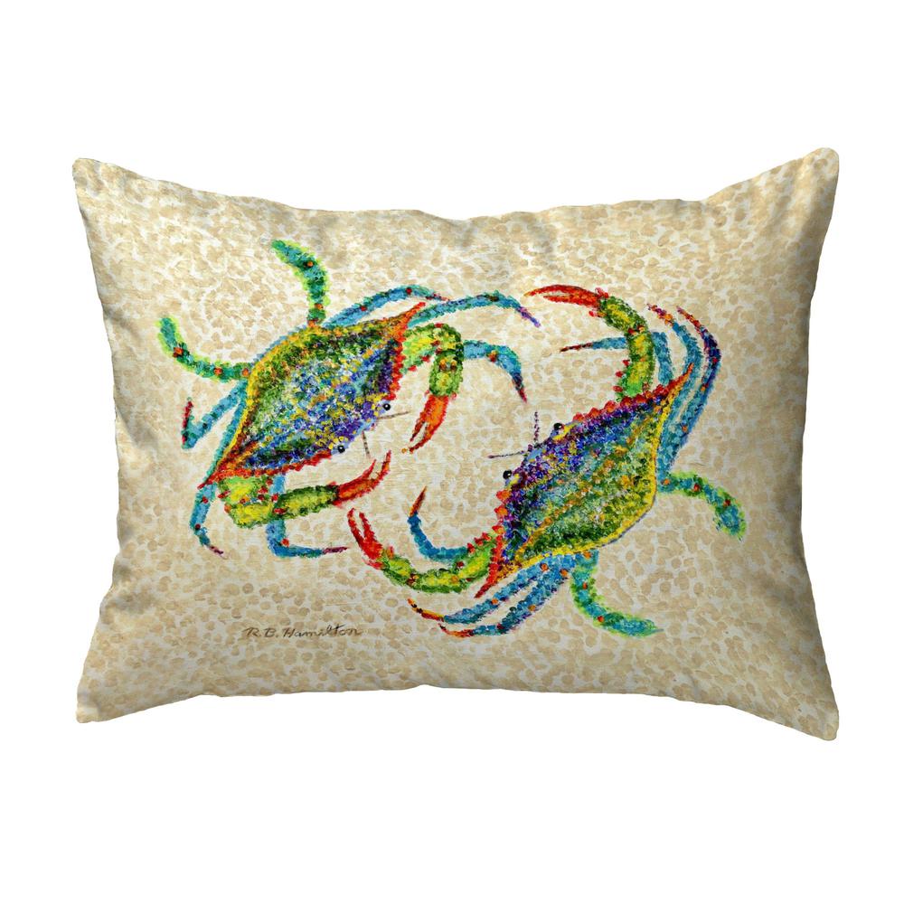 Crab Dance Small Noncorded Pillow 11x14. Picture 1