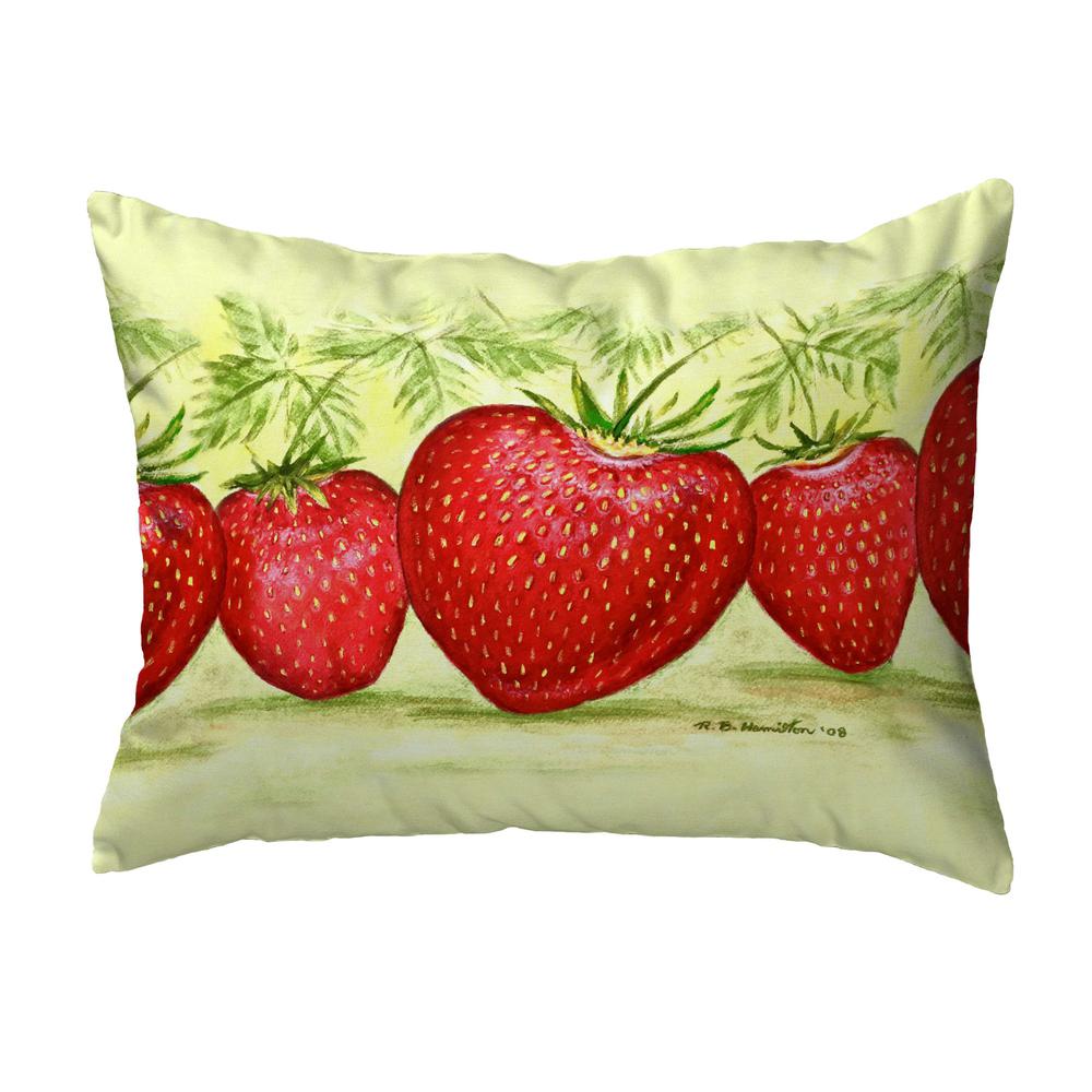 Strawberries Small Noncorded Pillow 11x14. Picture 1