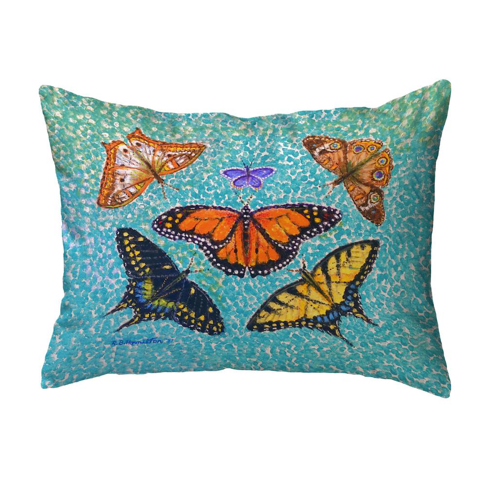 Butterfly Arrangement Small Noncorded Pillow 11x14. Picture 1