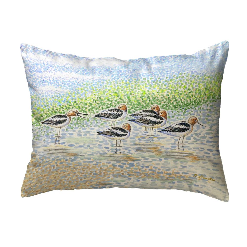 Summer Avocets Small Noncorded Pillow 11x14. Picture 1