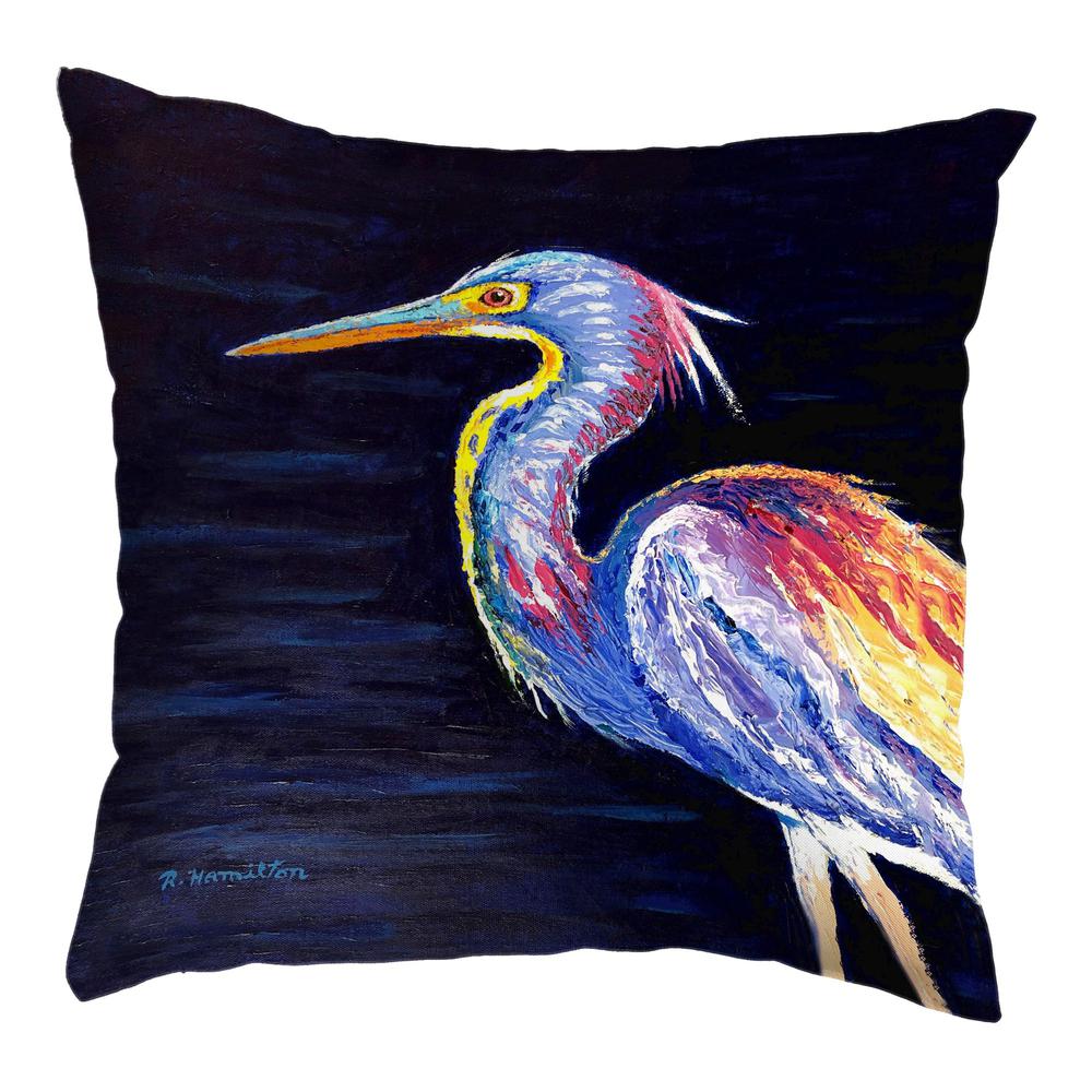 Palette Louisiana Heron Small Noncorded Pillow 12x12. Picture 1