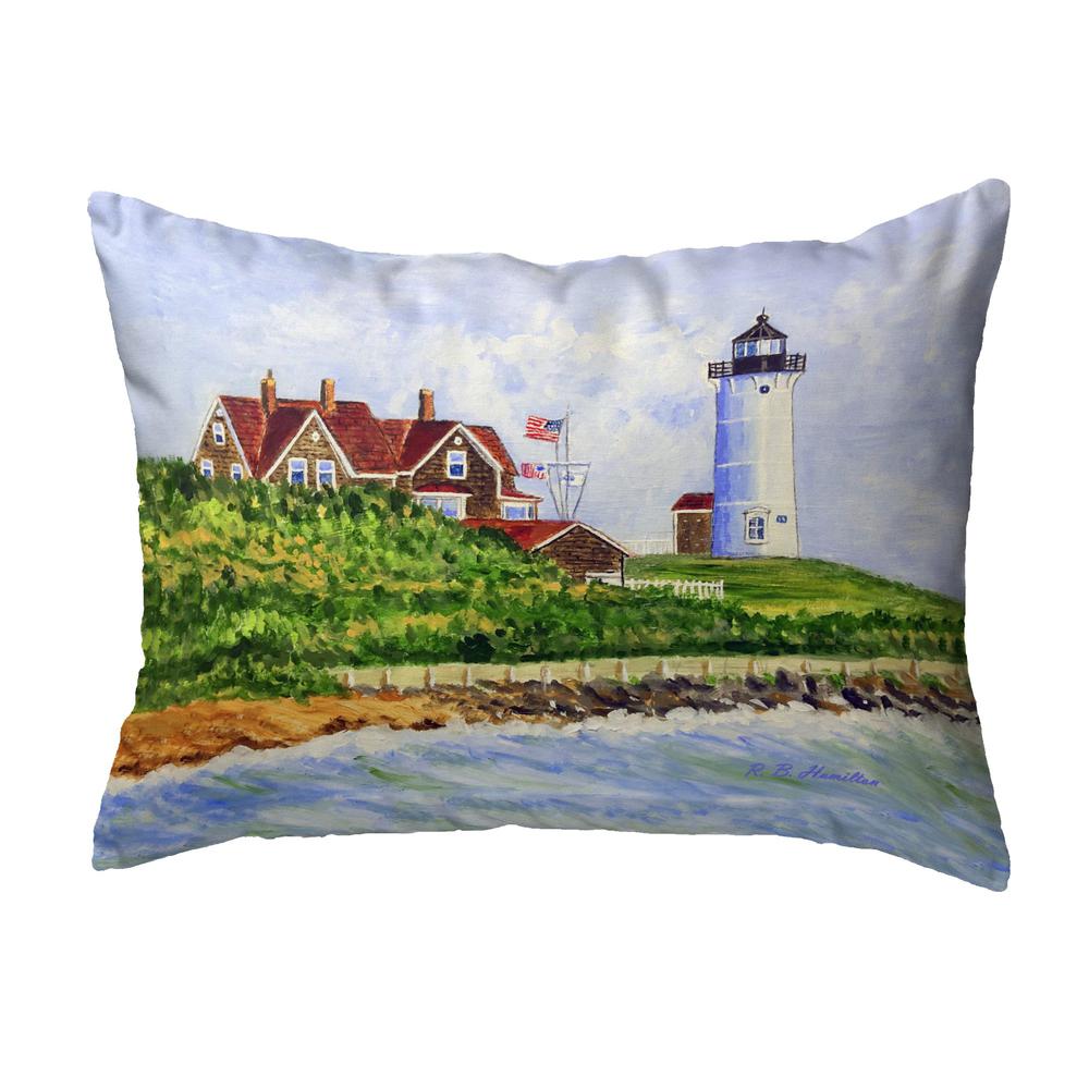Nobska Lighthouse Small Noncorded Pillow 11x14. Picture 1