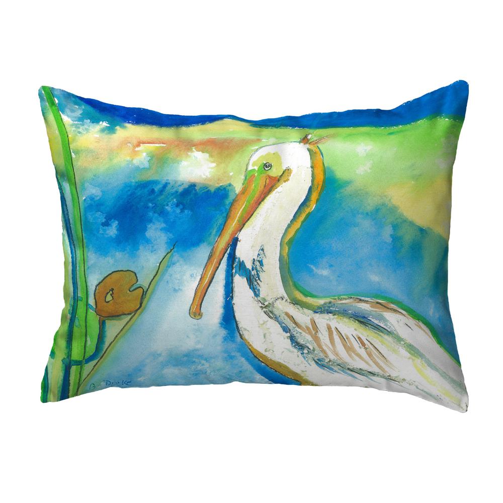 White Pelican Small No-Cord Pillow 11x14. Picture 1