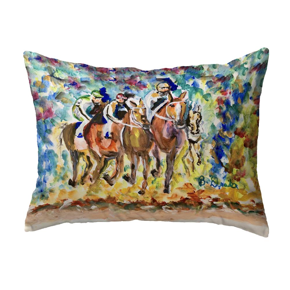 Four Racing II Small Noncorded Pillow 11x14. Picture 1