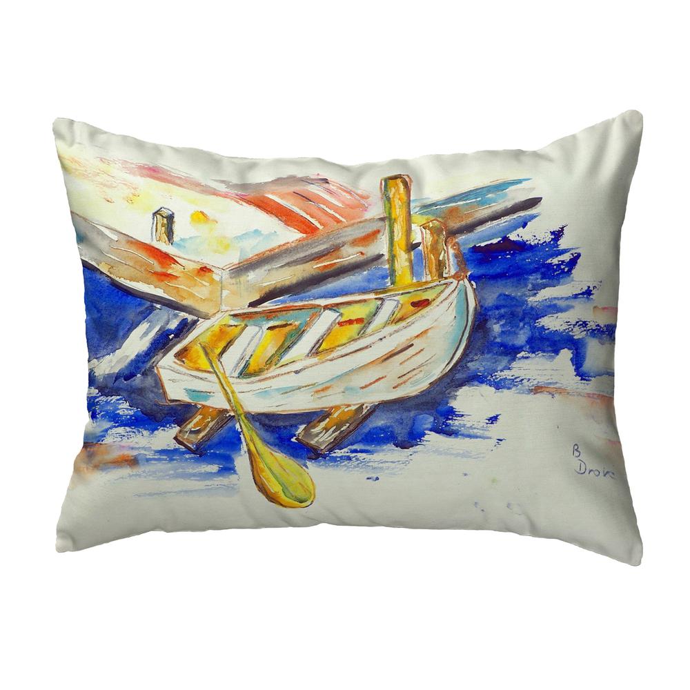 Betsy's Row Boat Small No-Cord Pillow 11x14. Picture 1