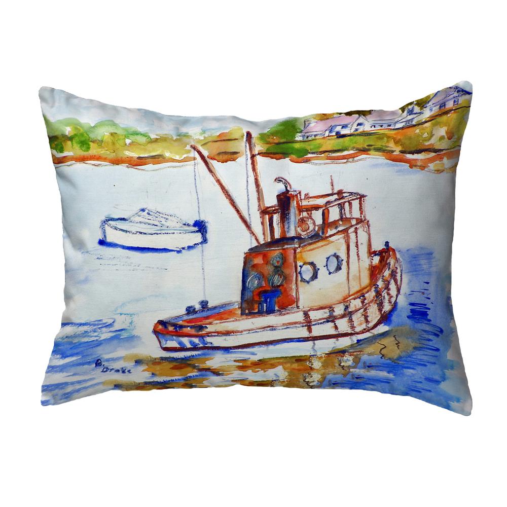 Rusty Boat Small No-Cord Pillow 11x14. Picture 1