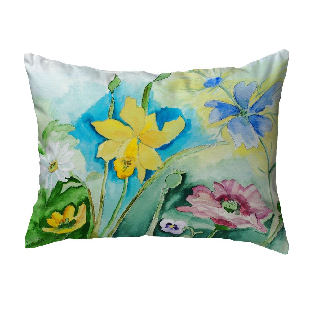 Betsy's Florals Small No-Cord Pillow 11x14. Picture 1