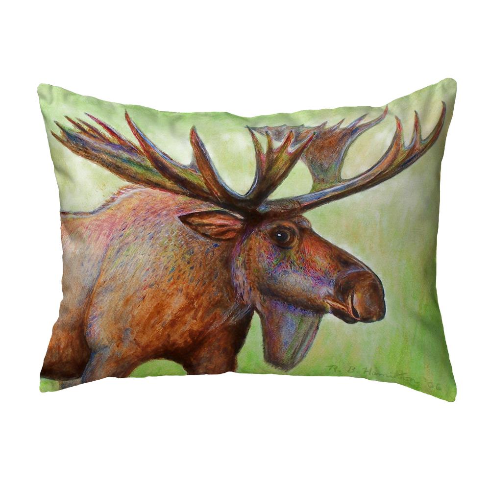 Moose Small No-Cord Pillow 11x14. Picture 1