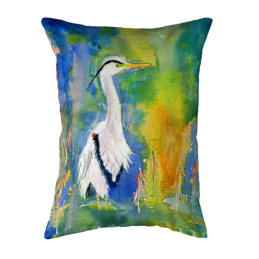 D&B's Blue Heron Small No-Cord Pillow 11x14. Picture 1