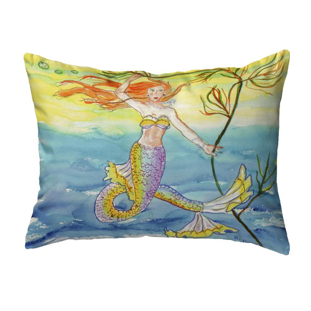 Betsy's Mermaid Small No-Cord Pillow 11x14. Picture 1