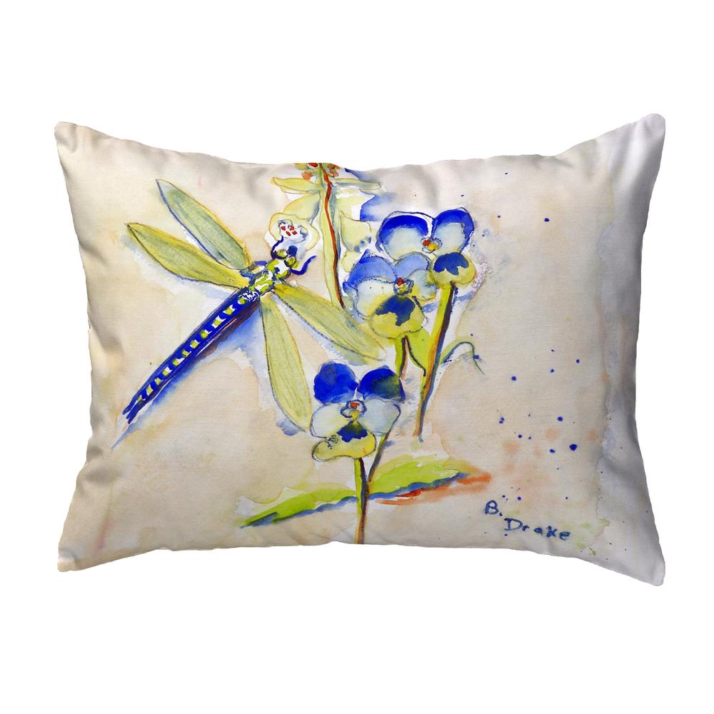 Blue DragonFly Small No-Cord Pillow 11x14. Picture 1