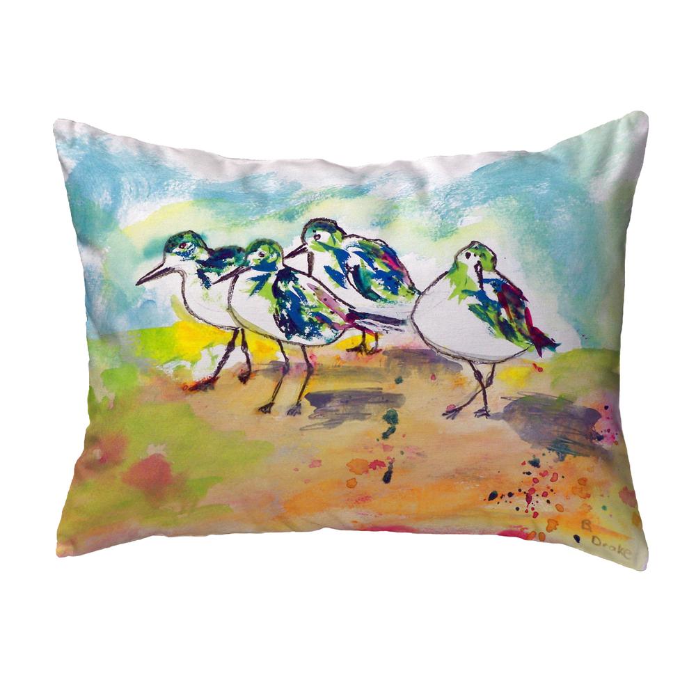 Sanderlings Small No-Cord Pillow 11x14. Picture 1