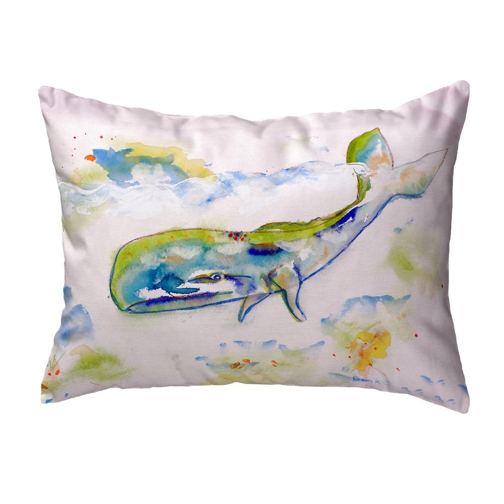 Whale Small No-Cord Pillow 11x14. Picture 1