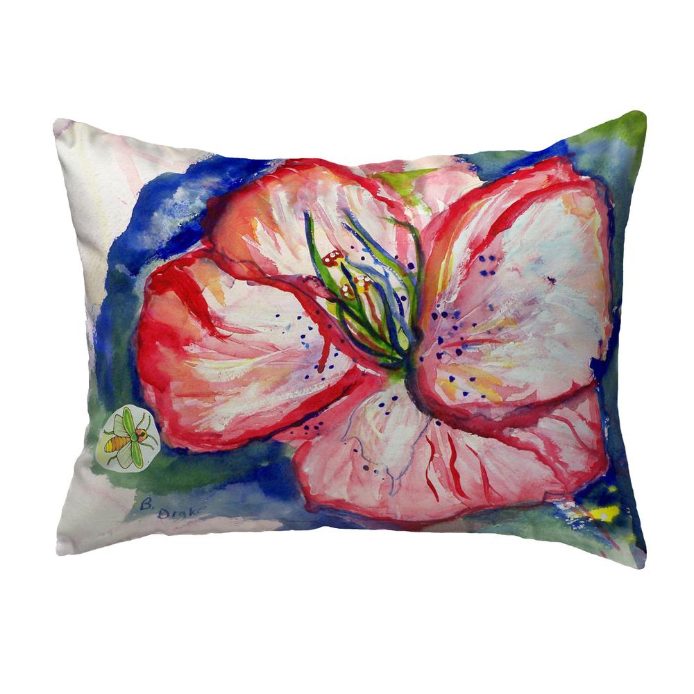 Hibiscus Small No-Cord Pillow 11x14. Picture 1