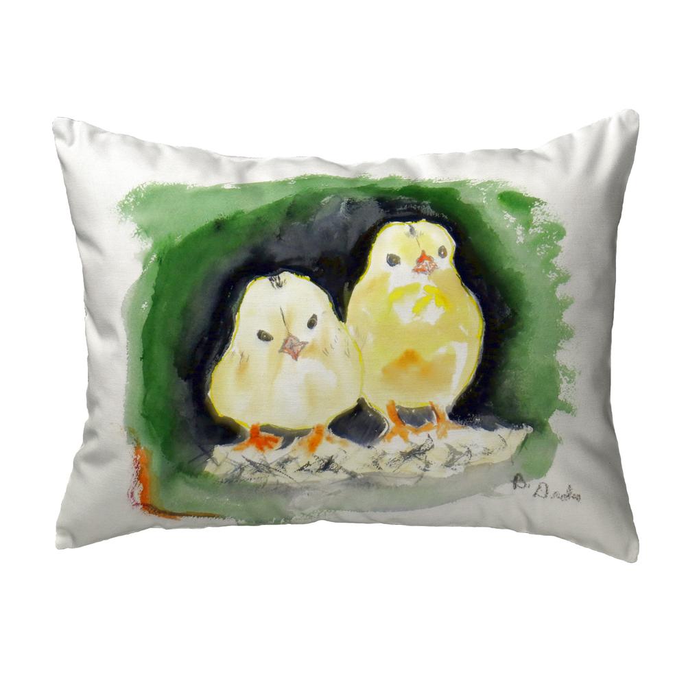 Chicks Small No-Cord Pillow 11x14. Picture 1