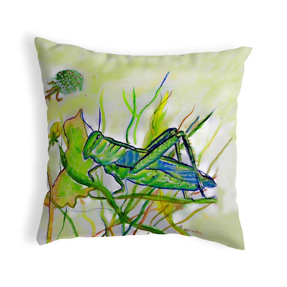 Grasshopper Small No-Cord Pillow 12x12. Picture 1
