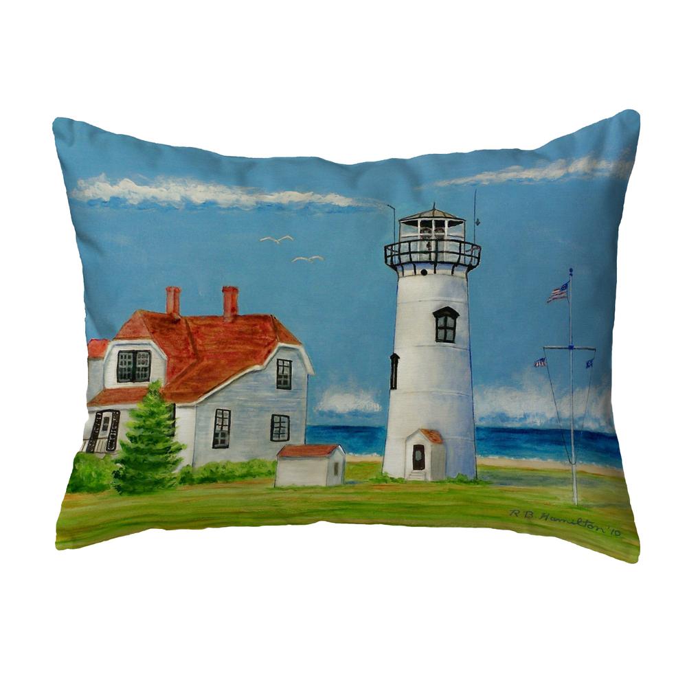 Chatham MA Lighthouse Small No-Cord Pillow 11x14. Picture 1