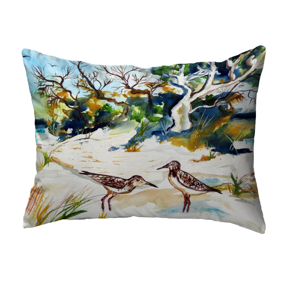 Tree & Beach Small No-Cord Pillow 11x14. Picture 1
