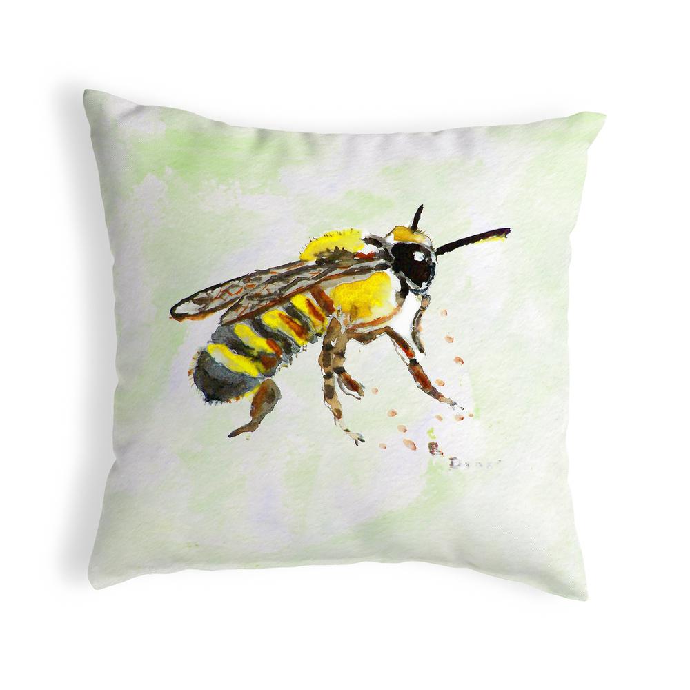 Bee Small No-Cord Pillow 12x12. Picture 1