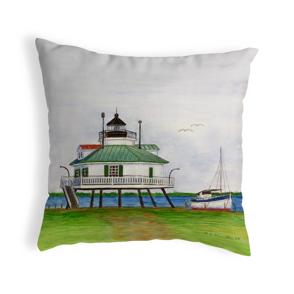 Hopper Strait Lighthouse Small No-Cord Pillow 11x14. Picture 1