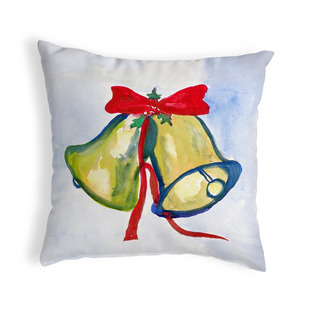 Christmas Bells Noncorded Pillow 12x12. Picture 1