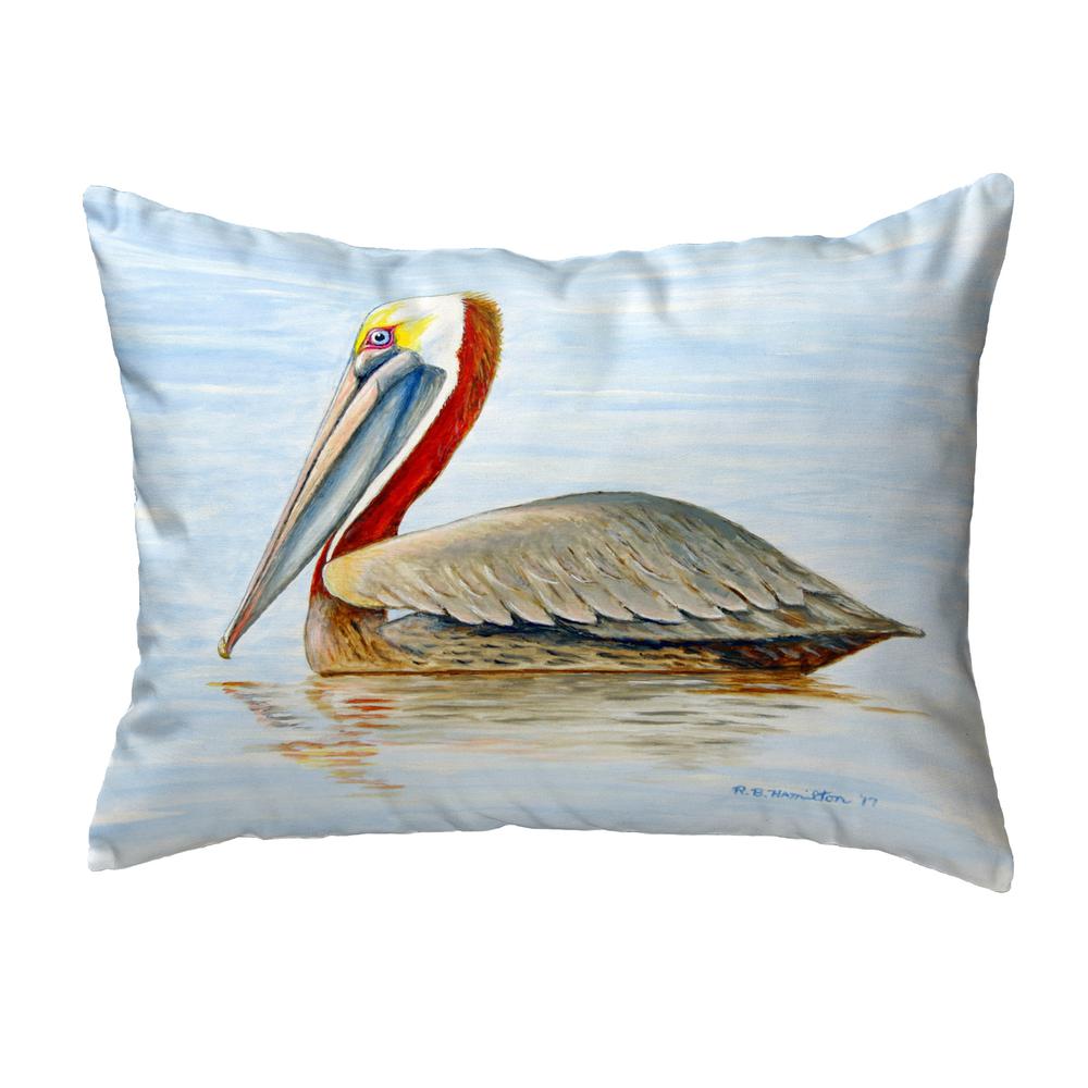 Summer Pelican Small No-Cord Pillow 11x14. Picture 1
