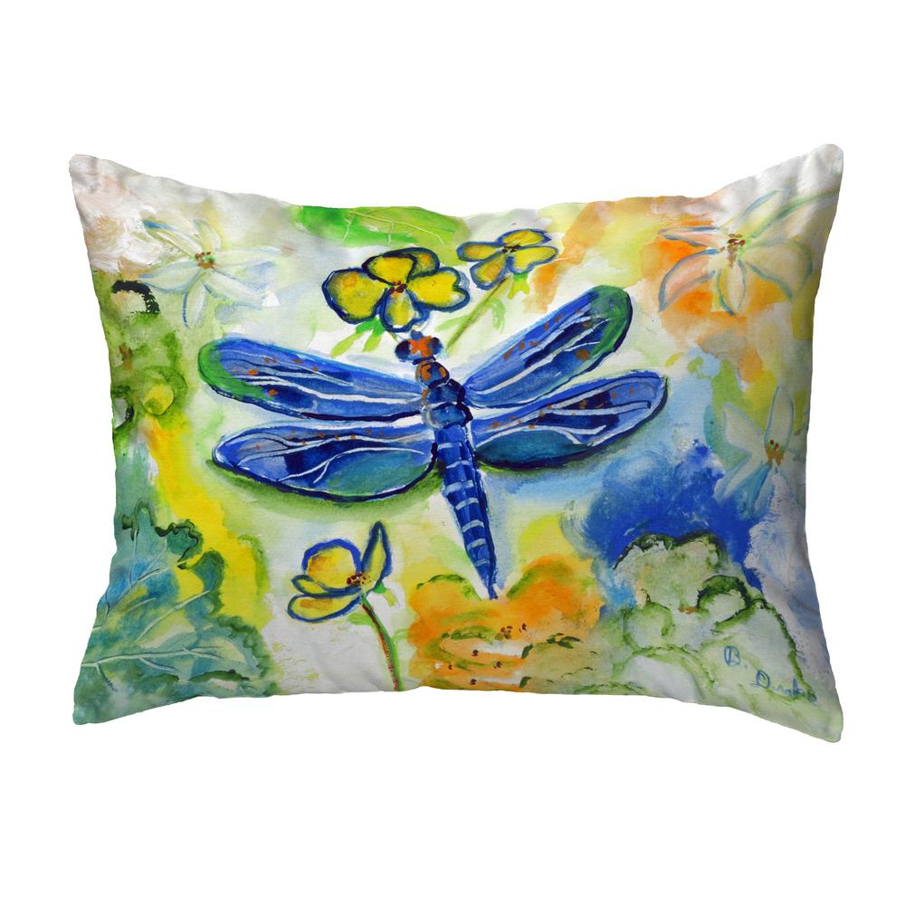 DragonFly's Garden Small No-Cord Pillow 11x14. Picture 1