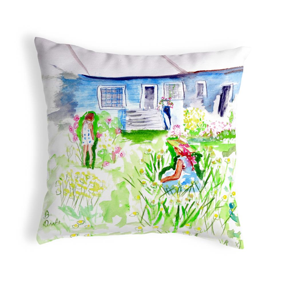 Front Yard Garden Small No-Cord Pillow 12x12. Picture 1