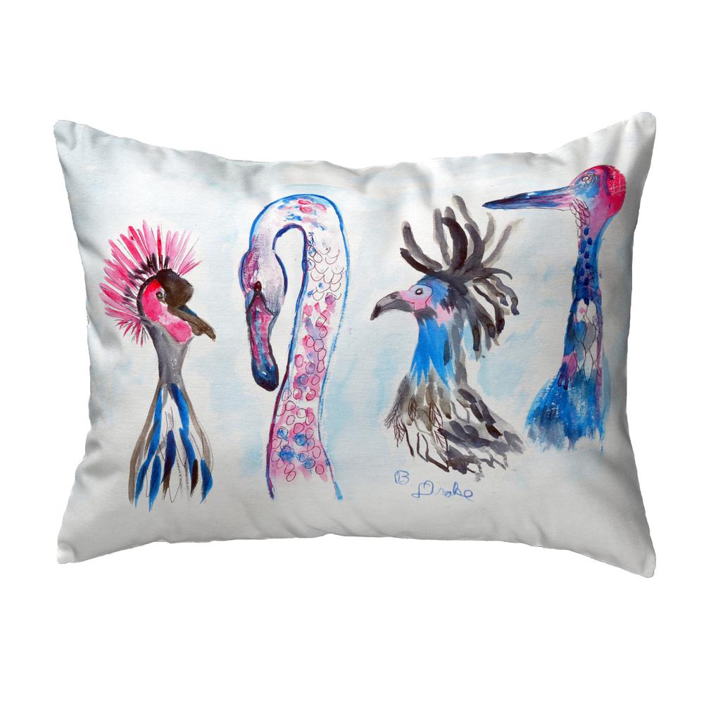 Loony Birds Small No-Cord Pillow 11x14. Picture 1