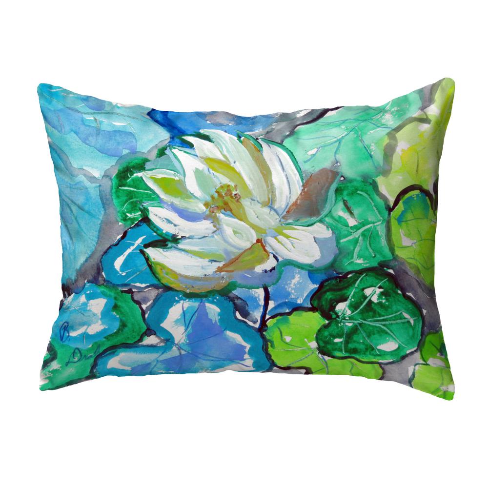 White Lily Noncorded Pillow 11x14. Picture 1