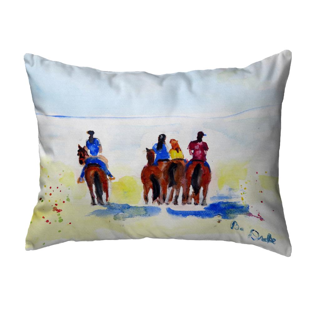 Beach Riders Noncorded Indoor/Outdoor Pillow 11x14. Picture 1