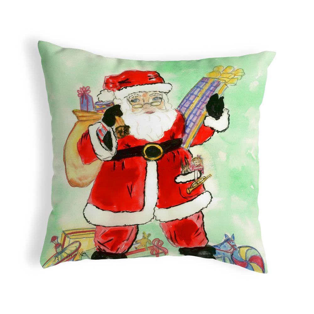 Santa Small No-Cord Pillow 12x12. Picture 1