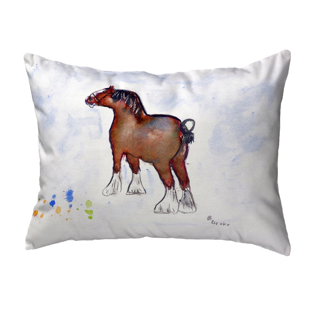 Clydesdale Small No-Cord Pillow 11x14. Picture 1