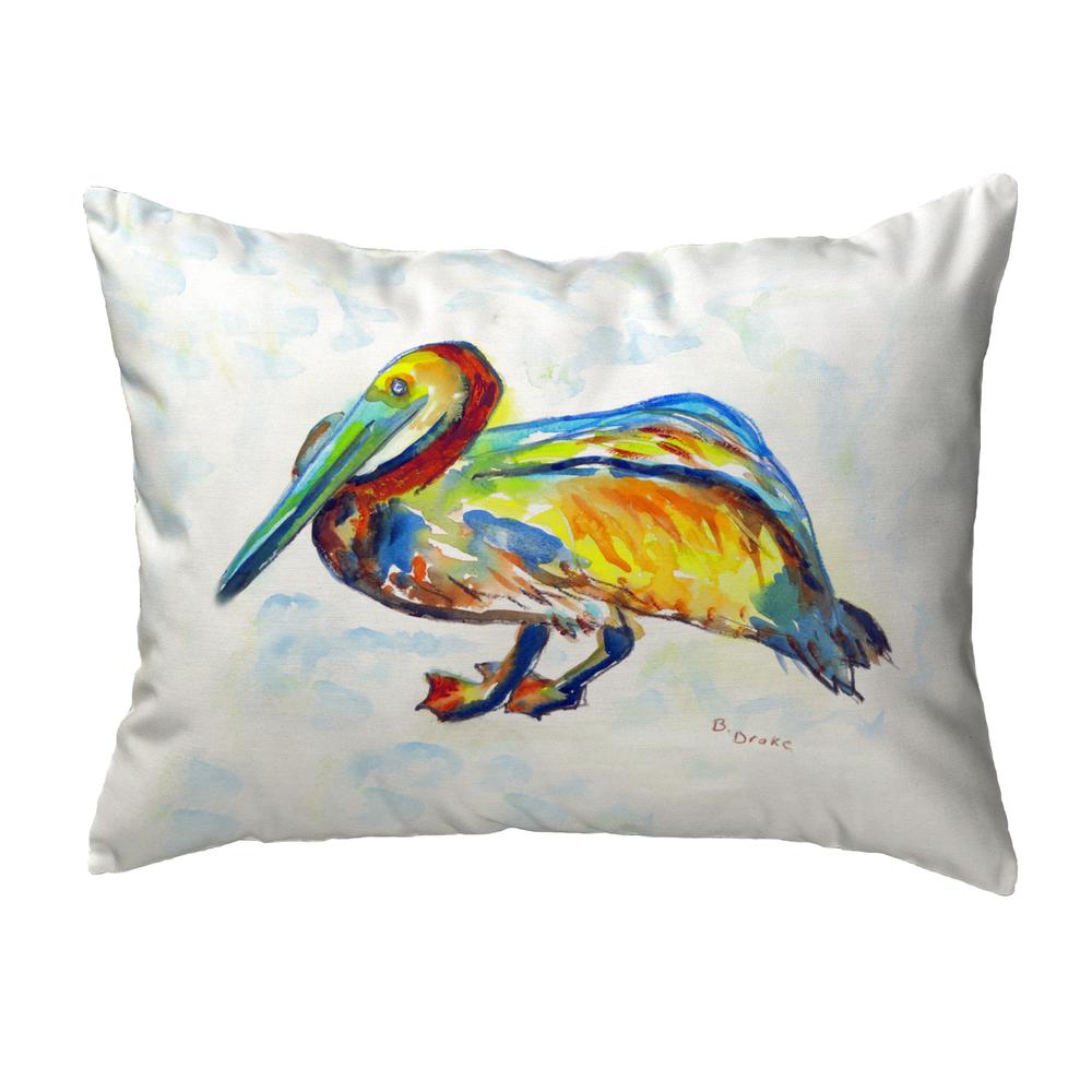 Gertrude Pelican Small No-Cord Pillow 11x14. Picture 1