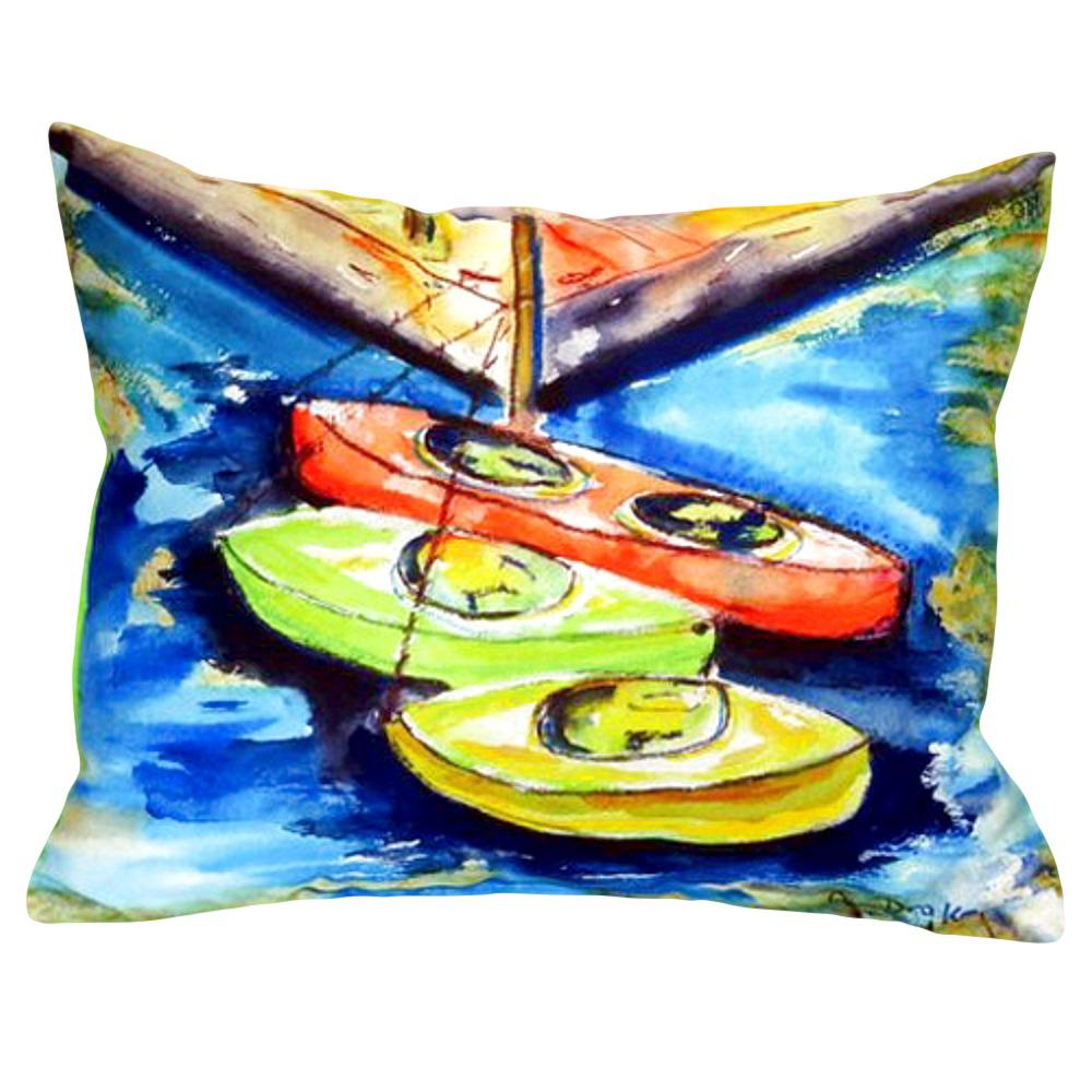 Kayaks Small No-Cord Pillow 11x14. Picture 1