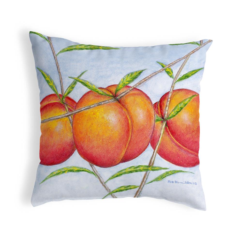 Peaches Noncorded Pillow 12x12. Picture 1